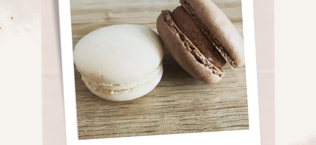 Polaroïd avec des macarons