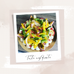 Polaroïd avec la tarte aux fruits